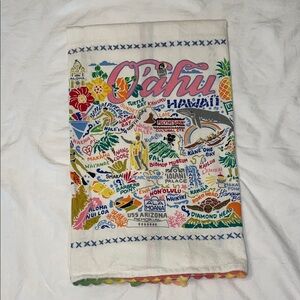 Oahu Hawaii Tea Towel